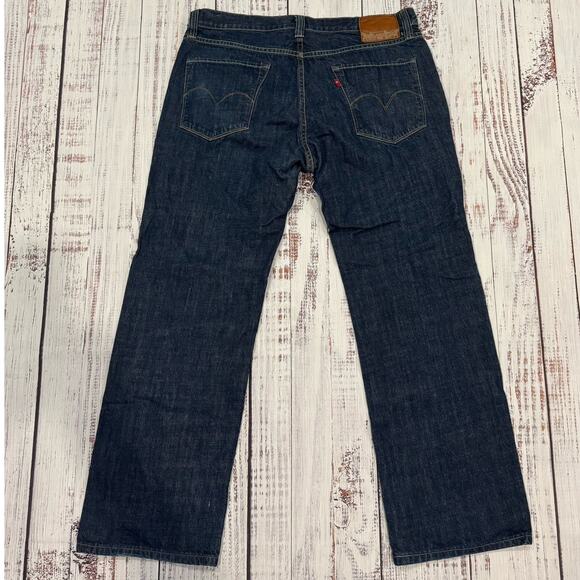 Levi’s Capital E “Harrison” Jeans Men’s 34 USA Made Dark Wash Loose Straight - Picture 2 of 8